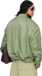 LU'U DAN Green Unibomber Sweatshirt