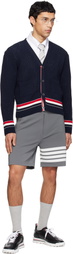 Thom Browne Black Soft Nappa RWB Tech Runner Sneakers