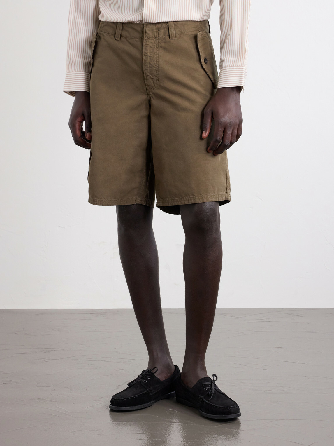 Jeanerica - Monti Straight-Leg Cotton Shorts - Brown