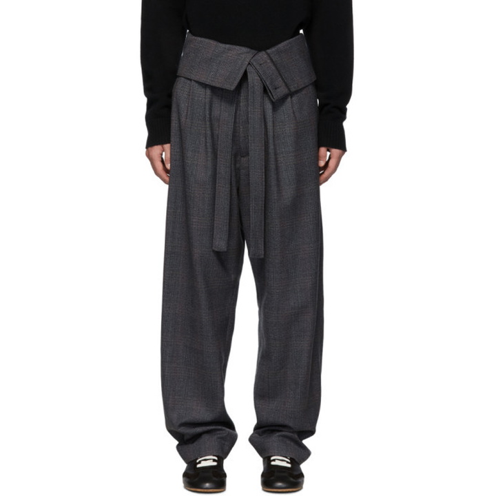 Photo: Loewe Grey Belted Overall Trousers