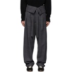 Loewe Grey Belted Overall Trousers