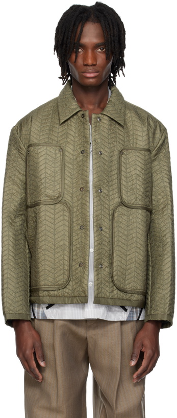 Photo: Craig Green Khaki Quilted Worker Jacket