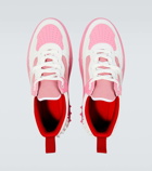 Christian Louboutin Astroloubi leather-trimmed sneakers
