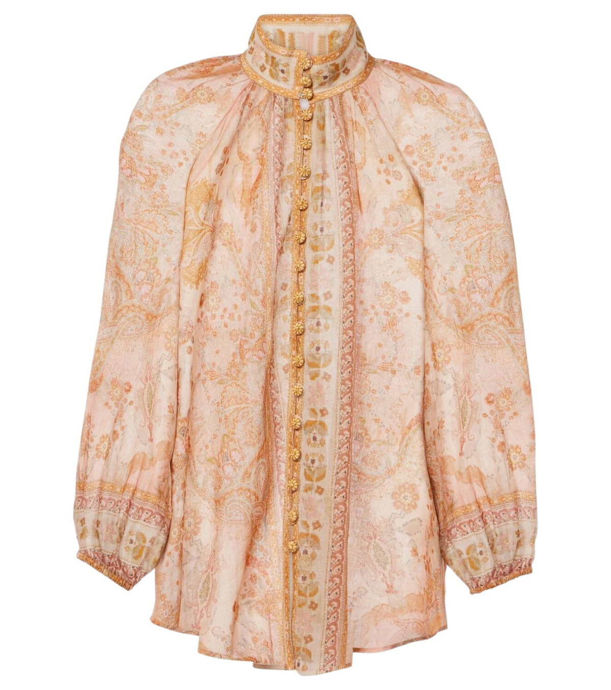 Tシャツ・カットソー ZIMMERMANN Printed Ramie Ascension Blouse Zimmermann Ascension Printed Ramie Blouse | Saks Fifth Avenue