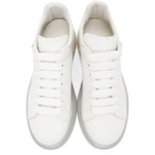 Alexander McQueen White and Iridescent Oversized Sneakers