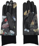 UNDERCOVER Black Seasonal Print Gloves