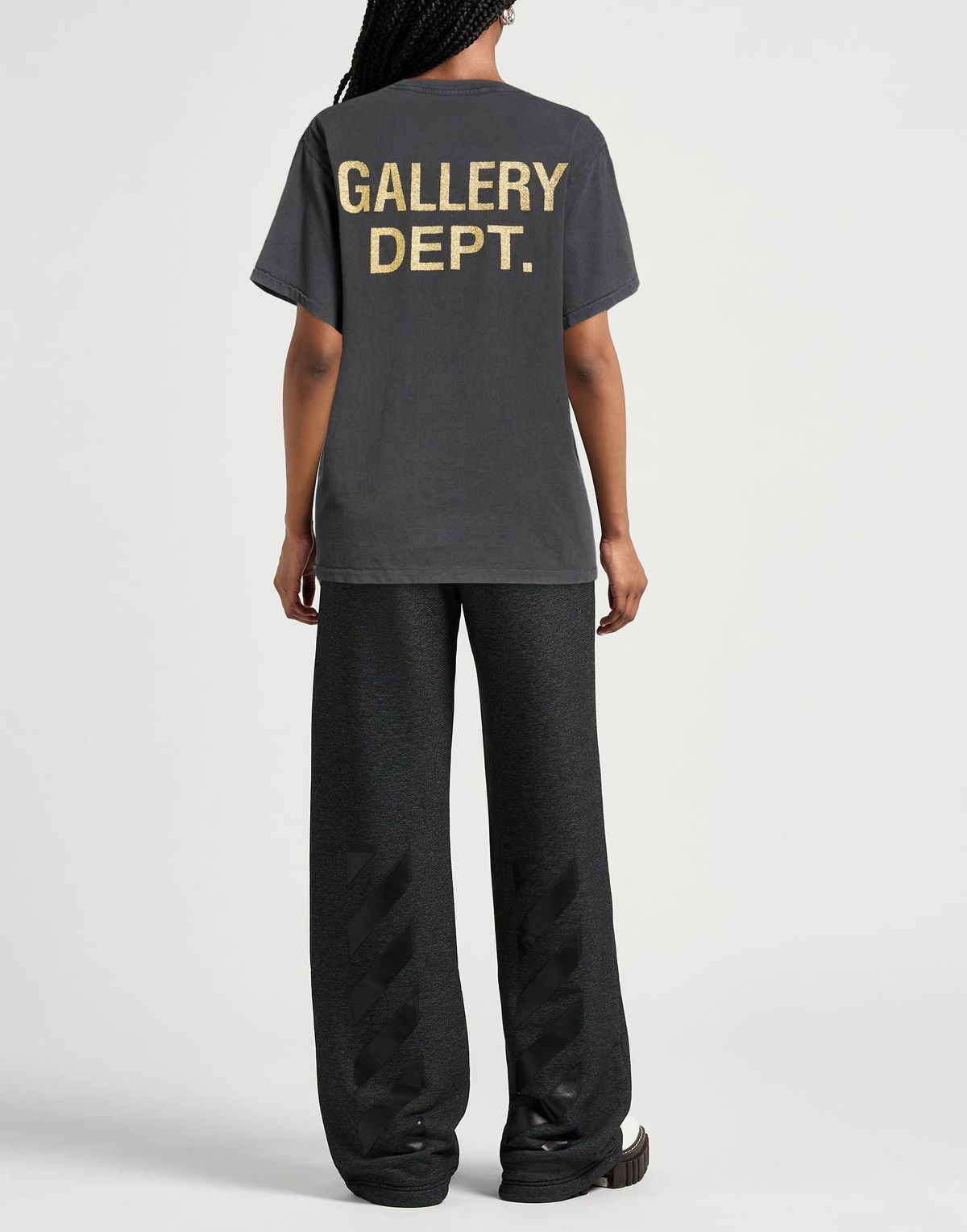 Gallery Dept. Womens T-shirt Charcoal