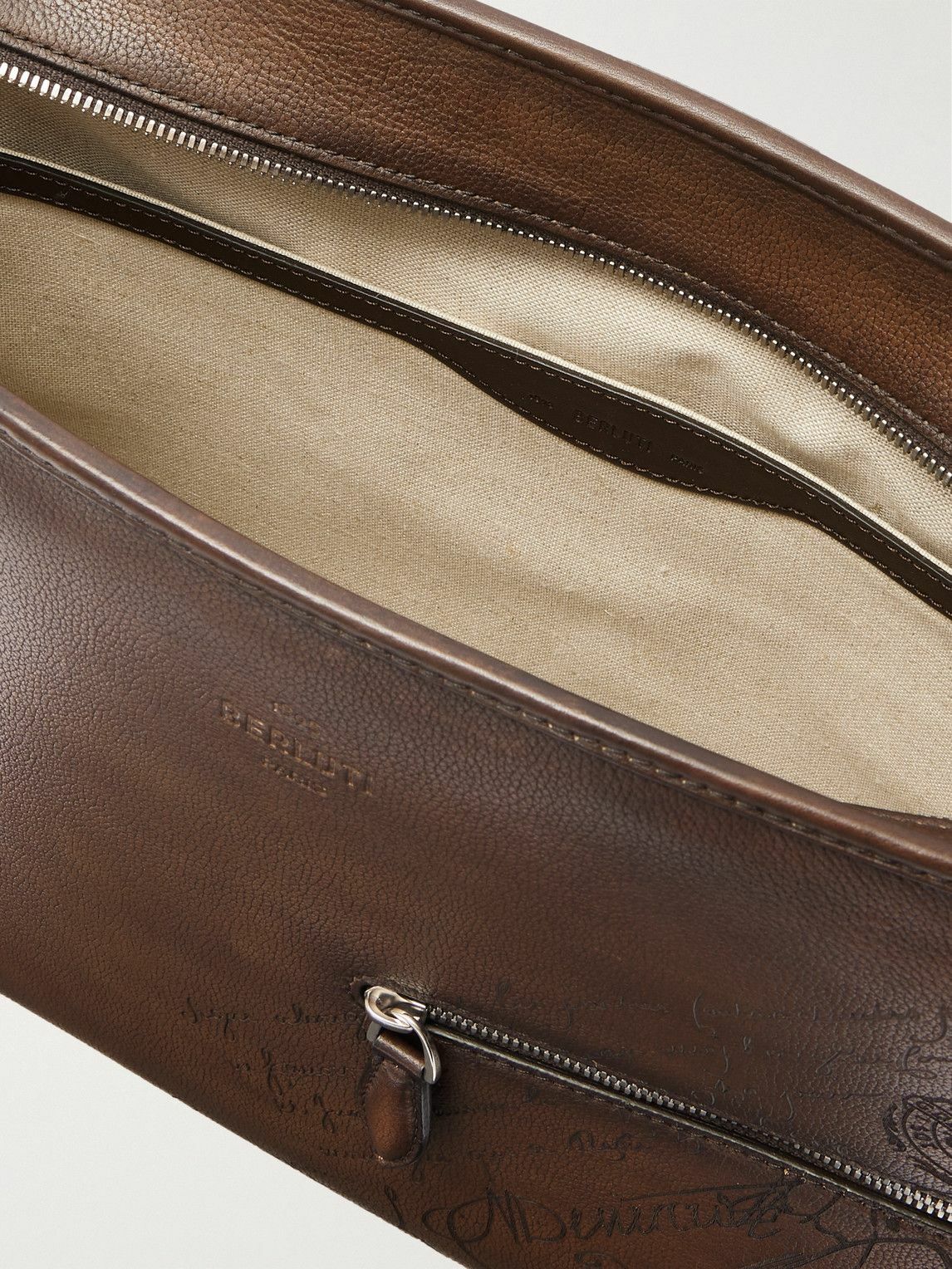 Berluti - Journalier XL Venezia Scritto Leather Messenger Bag