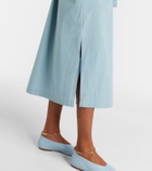 Jil Sander Belted cotton poplin shirt dress