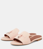 Loro Piana Summer Charms suede sandals
