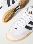 adidas Originals - Samba MN Suede-Trimmed Leather Sneakers - White