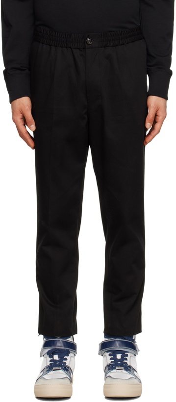 Photo: AMI Paris Black Elasticized Trousers