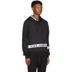 Dolce and Gabbana Black Logo Tape Hoodie