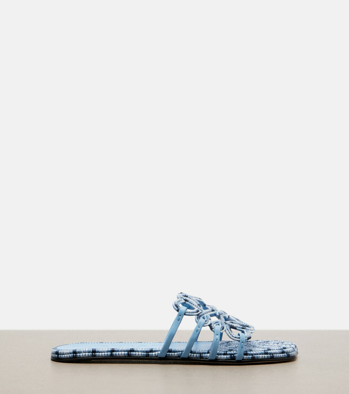 Loewe Paula's Ibiza Petal Anagram canvas slides