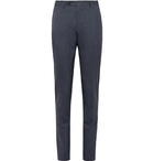 Canali - Slate-Blue Kei Slim-Fit Wool Suit Trousers - Blue