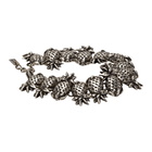 Saint Laurent Silver Pineapple Link Bracelet