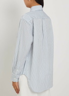 Polo Ralph Lauren Striped Embroidered Cotton Shirt White
