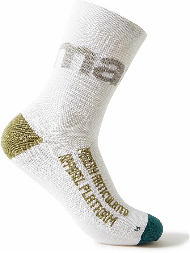 Photo: MAAP - Training Colour-Block Stretch-Knit Socks - White