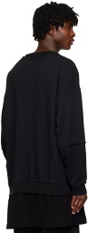 UNDERCOVER Black Layered Sweatshirt