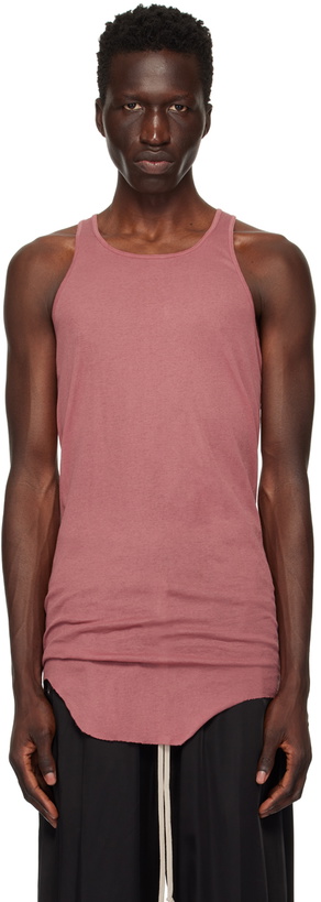 Photo: Rick Owens Pink Porterville Basic Rib Tank Top