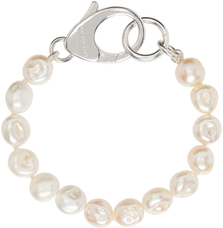 Photo: Hatton Labs Off-White Gnocchi Pearl Bracelet