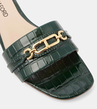 Tom Ford Whitney croc-effect leather slides