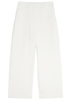 Studio Nicholson Twist Straight-leg Cotton Trousers Off White