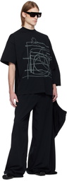 ALAINPAUL Black Extended Sweatpants