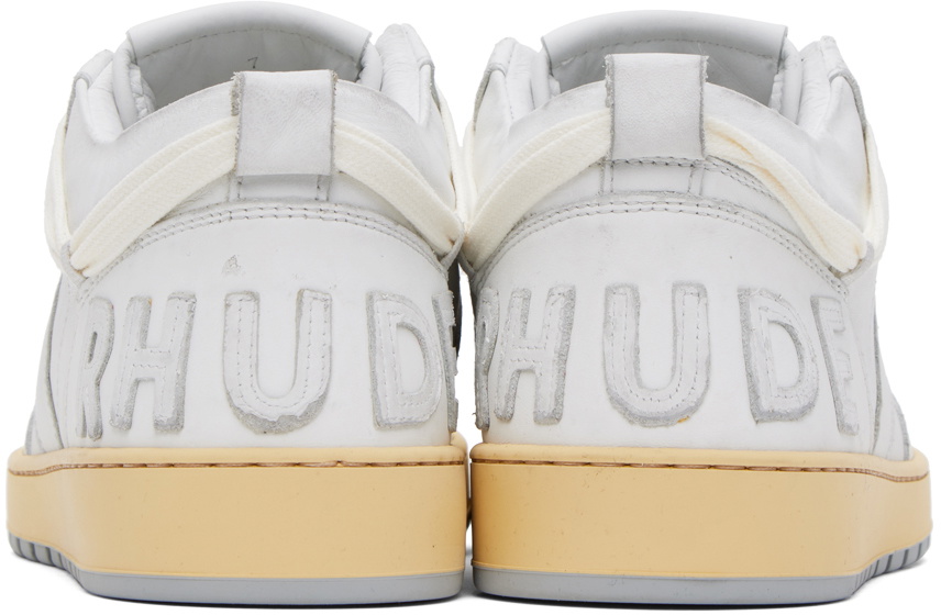 Rhude White Rhecess-Low Sneakers