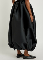 Calvin Klein Yael Gathered Satin-crepe Maxi Skirt Black
