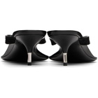 Versace Black Leather Heeled Sandals