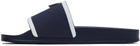Thom Browne Navy Pool Slides