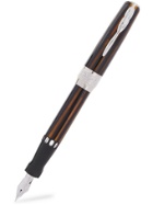 Pineider - Limited Edition Arco Resin and 14-Karat White Gold Fountain Pen