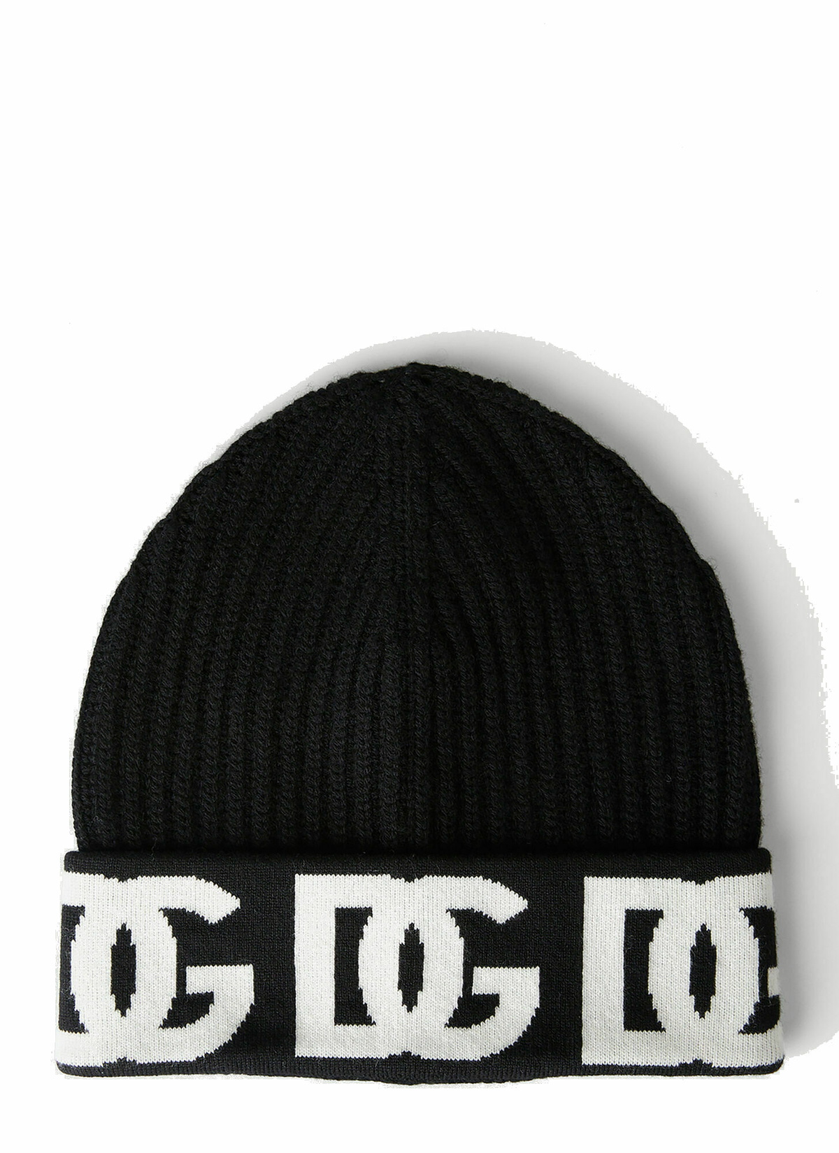 ROA Men's Logo Jacquard Beanie Hat in Black