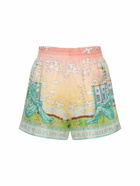 CASABLANCA Printed Linen Shorts