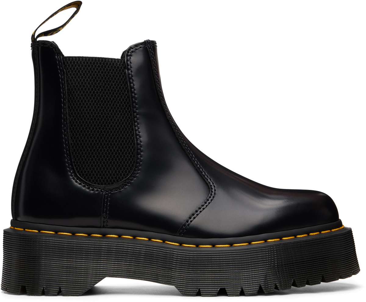Dr. Martens Black 2976 Platform Chelsea Boots