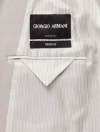 Giorgio Armani - Double-Breasted Twill Suit Jacket - Gray