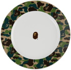 BAPE White & Green Camo ABC Plate