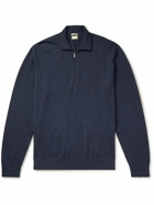 Massimo Alba - Danny Cashmere Half-Zip Sweater - Blue