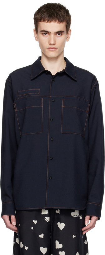 Photo: Marni Navy Patch Shirt