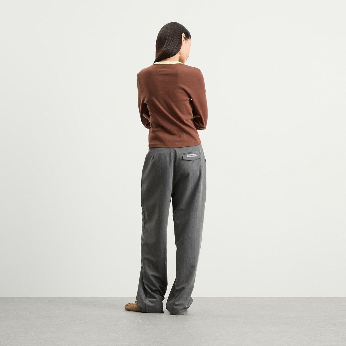 Hosbjerg Women's Babette Long Sleeve T-Shirt in Brown