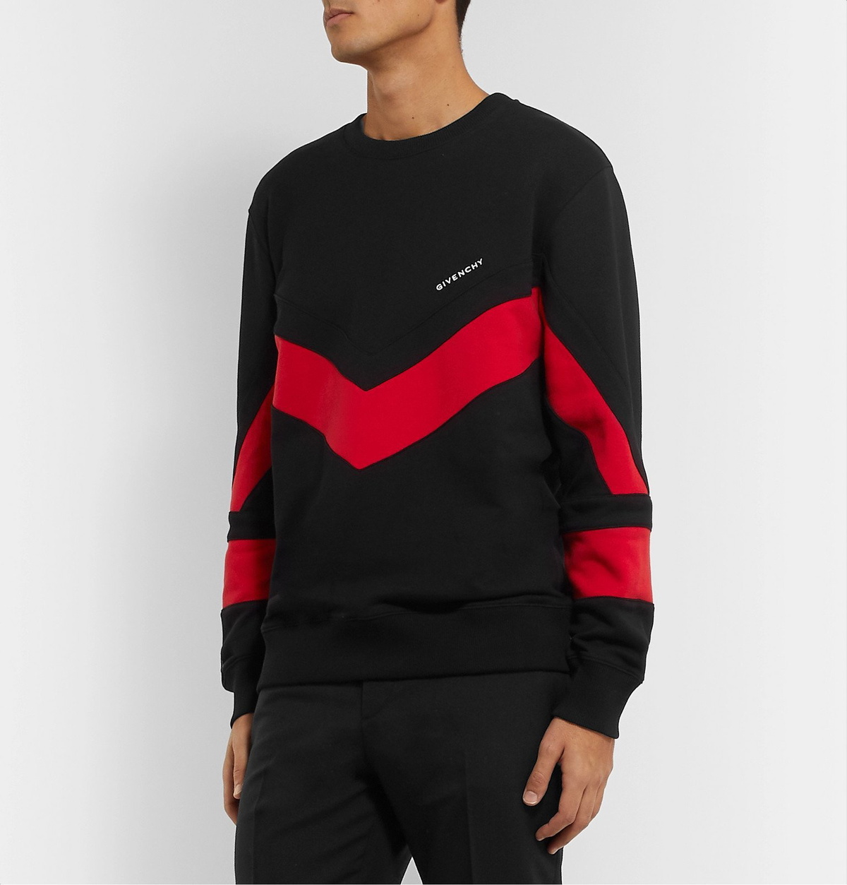 Logo cotton sweatshirt in black - Givenchy