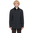 Brioni Navy Quilted Field Jacket