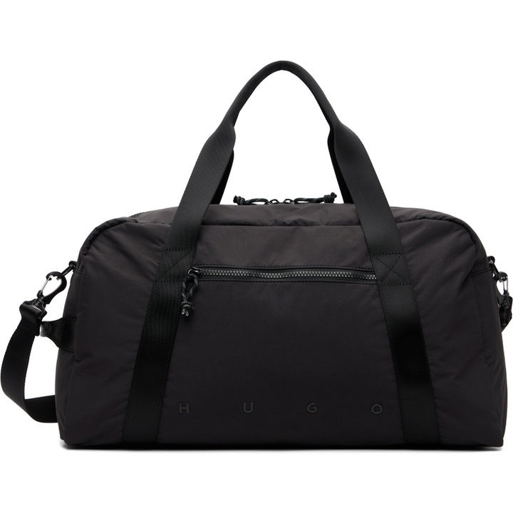 Photo: Hugo Black Wide-Set Logo Holdall Duffle bag