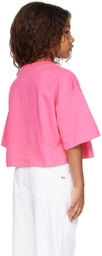 Diesel Kids Pink Printed T-Shirt