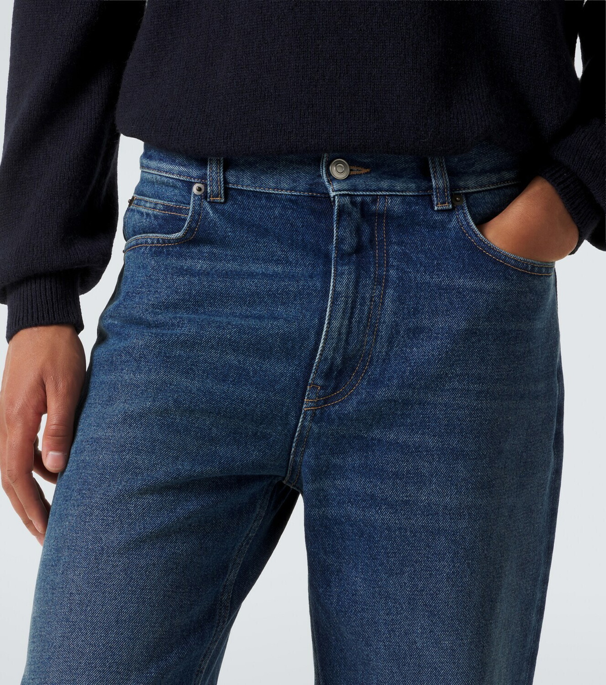 The Row Vanya faded wide-leg jeans