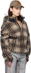Y/Project Beige Insert Hood Fleece Pullover Hoodie