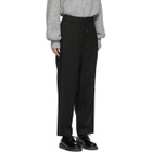 Fumito Ganryu Black Drawstring Linen Trousers