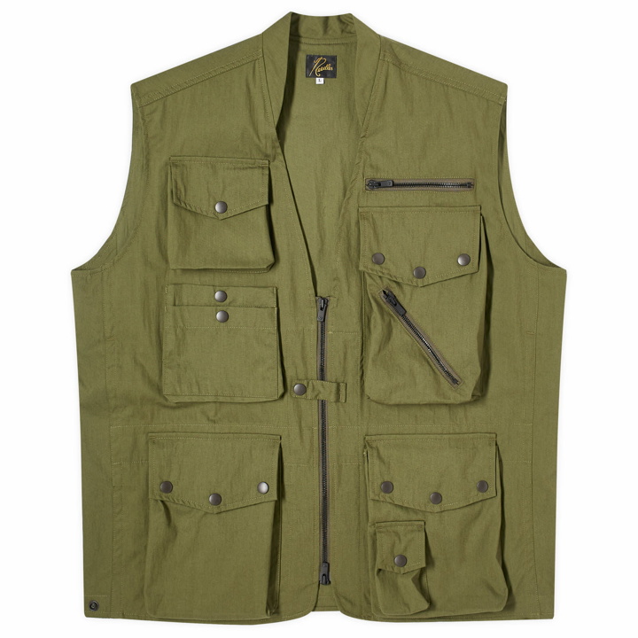 Photo: Needles Men's Field Vest in Olive