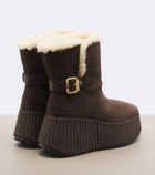 Chloé Nama suede platform ankle boots